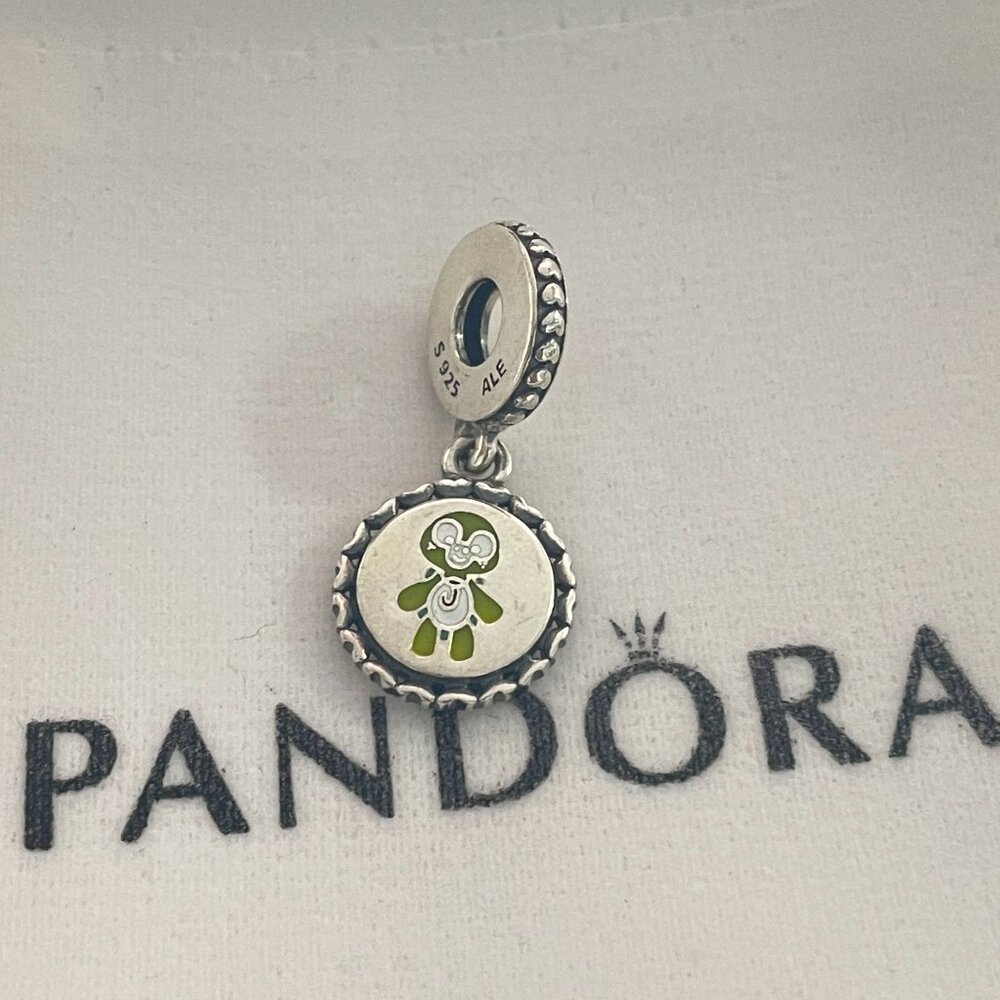 Pandora Aulani Olumel Exclusive Dangle Charm Pendant, S925 Sterling Silver
